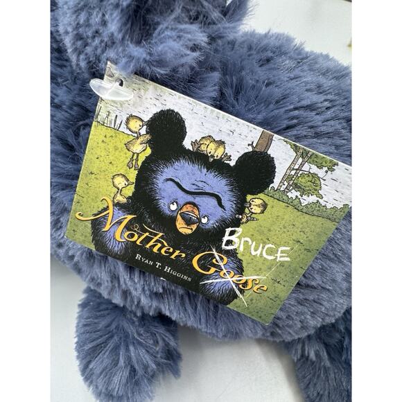 Merry Makers Mother Bruce Grumpy Bear Plush Blue Stuffed Animal 12” - Picture 6 of 11